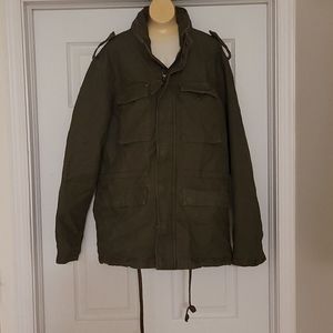 H&M L.O.G.G. Olive Drab Green Field Jacket  Size S